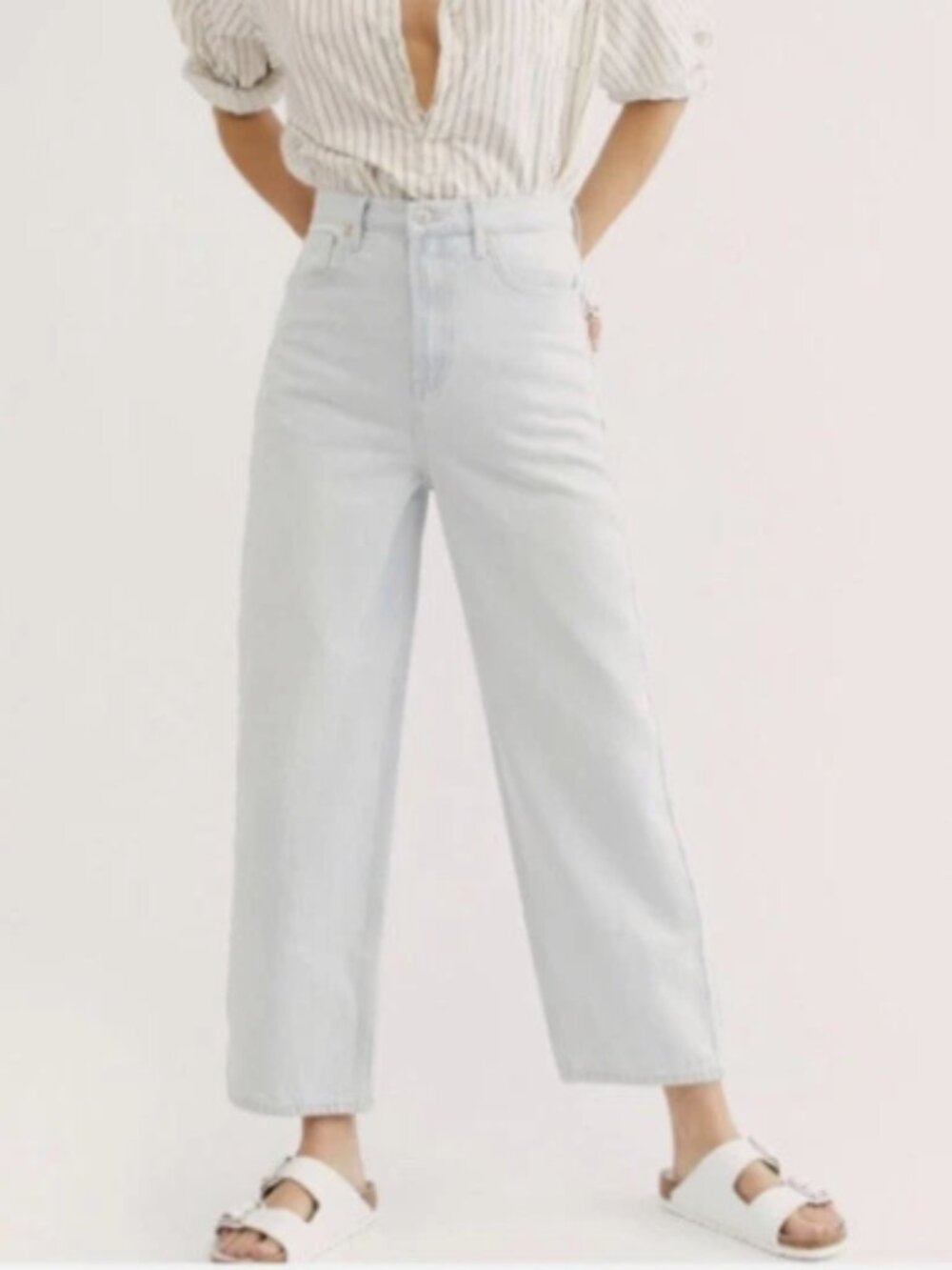We The Free | Frank Dad high-rise Jeans in light wash-Size 30